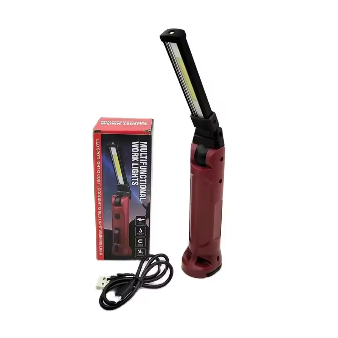 Versatile 180° LED Work Light – Rechargeable & Waterproof