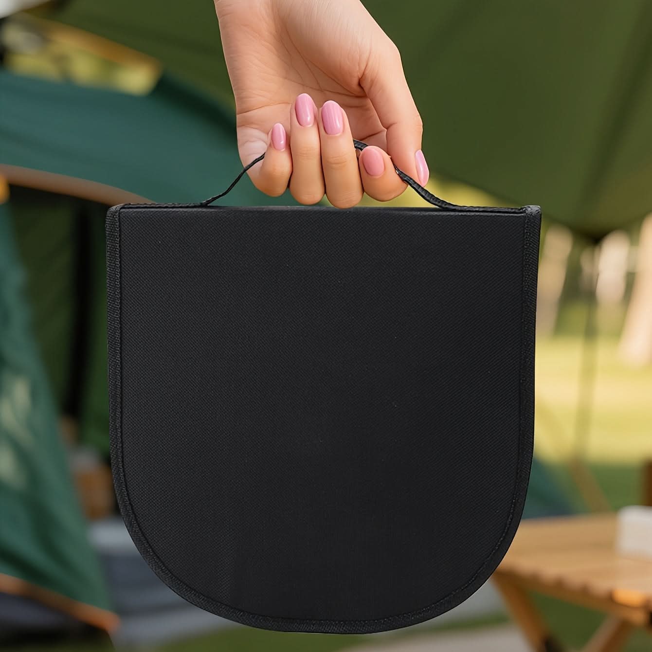 Travel Set with Portable Food Tongs and Plates