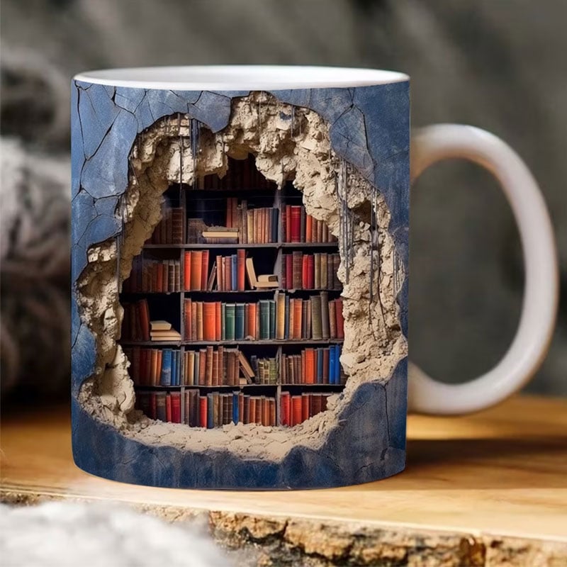 Literary Delight Mug for Book Enthusiasts - Safe for All Use