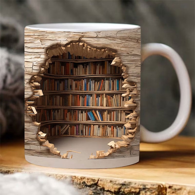 Literary Delight Mug for Book Enthusiasts - Safe for All Use