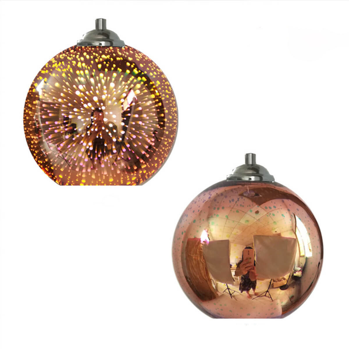 Illuminated Glass Dome Pendant Light - Versatile Hanging Fixture