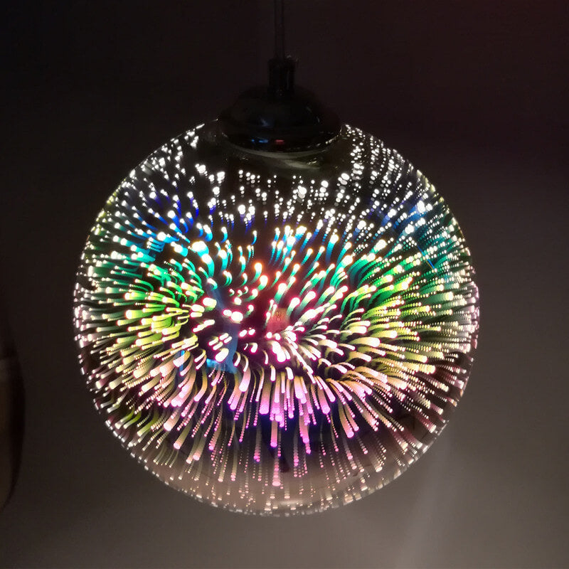 Illuminated Glass Dome Pendant Light - Versatile Hanging Fixture