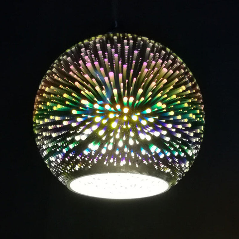 Illuminated Glass Dome Pendant Light - Versatile Hanging Fixture