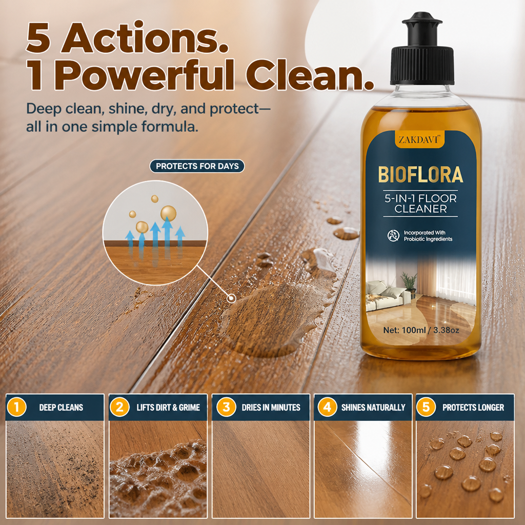 PureGuard™ 5-in-1 Floor Cleaner — Instantly Dry, Deeply Clean, and Protect Your Home for Days