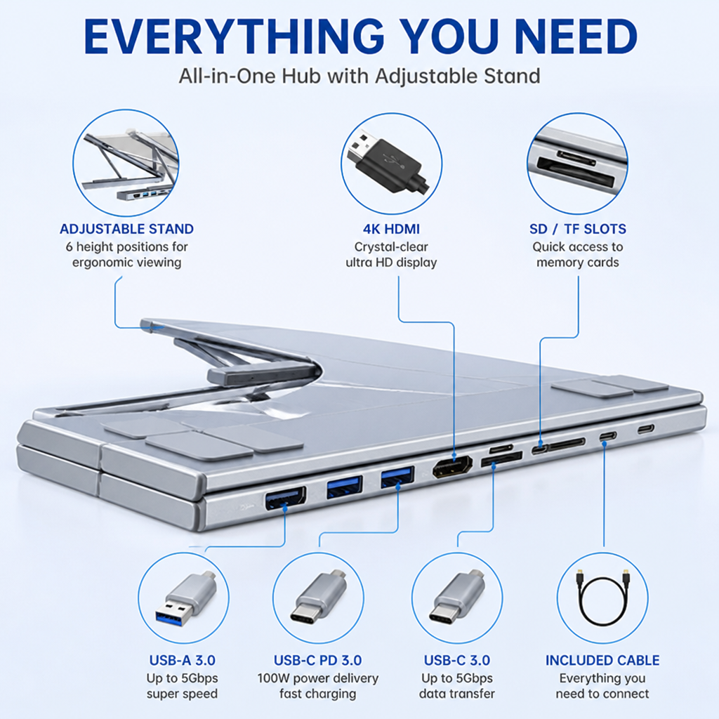 VersaFusion™ — Master Your Desk with Seamless Power and All-Day Comfort