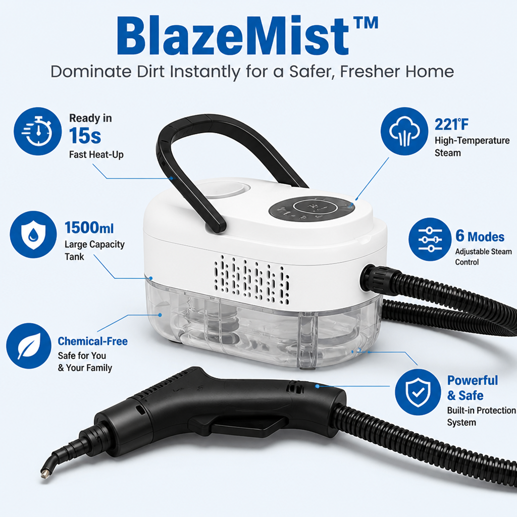 BlazeMist™ — Dominate Dirt Instantly for a Safer, Fresher Home