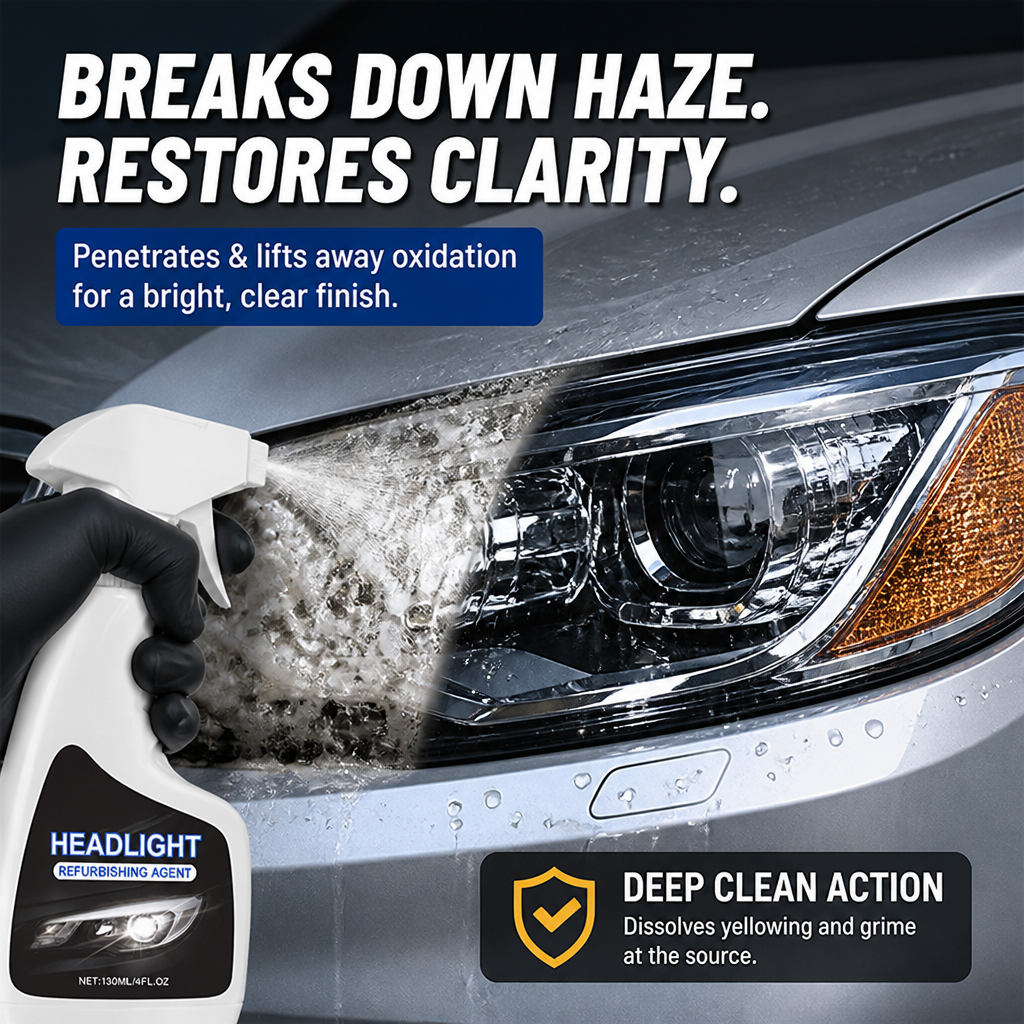 RadiantBeam™ Restoration Kit — Bring Your Headlights Back to Life and Own the Night with Crystal-Clear Confidence
