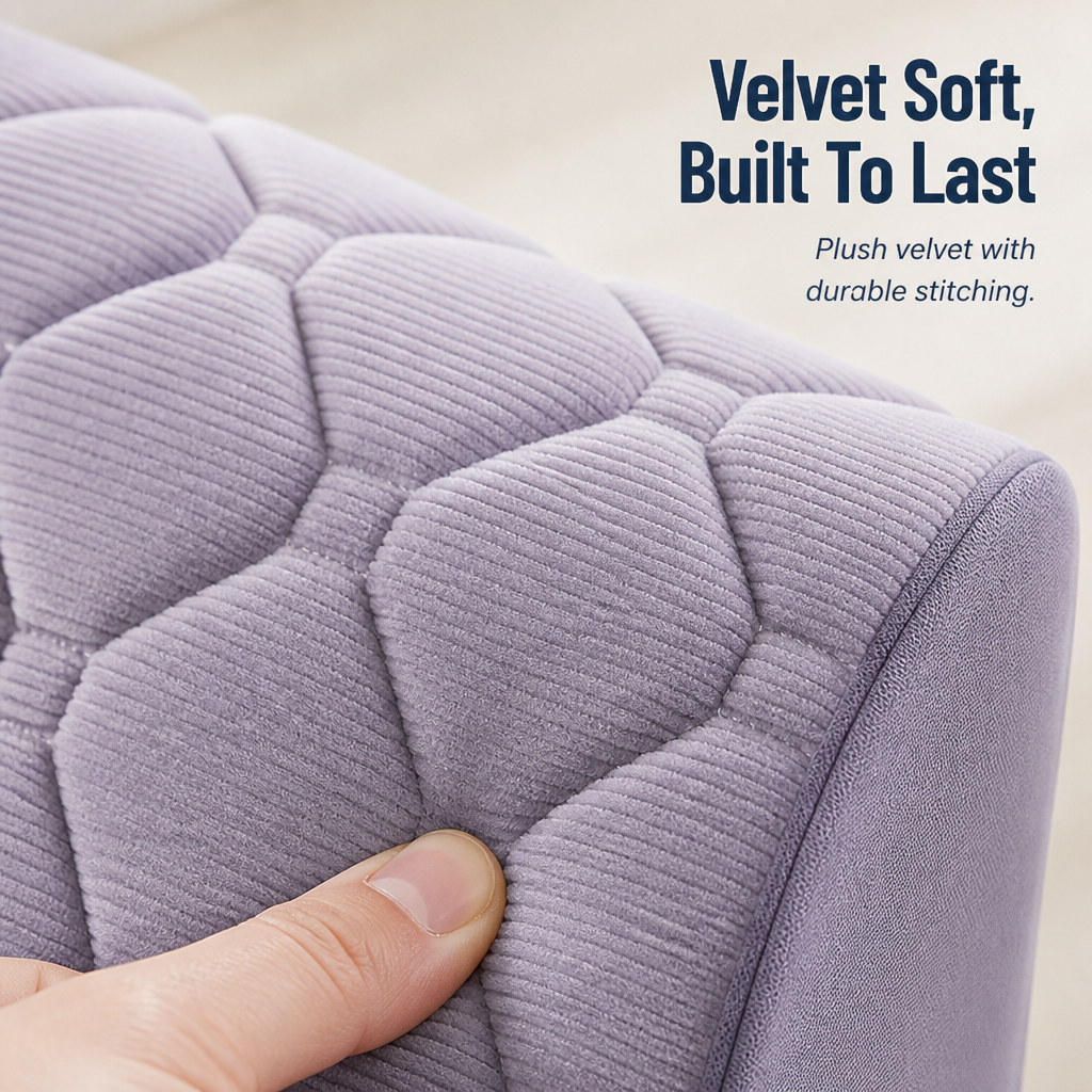 VelvetSoft™ — Wrap Your Headboard in Unmatched Softness and Cozy Luxury Every Night