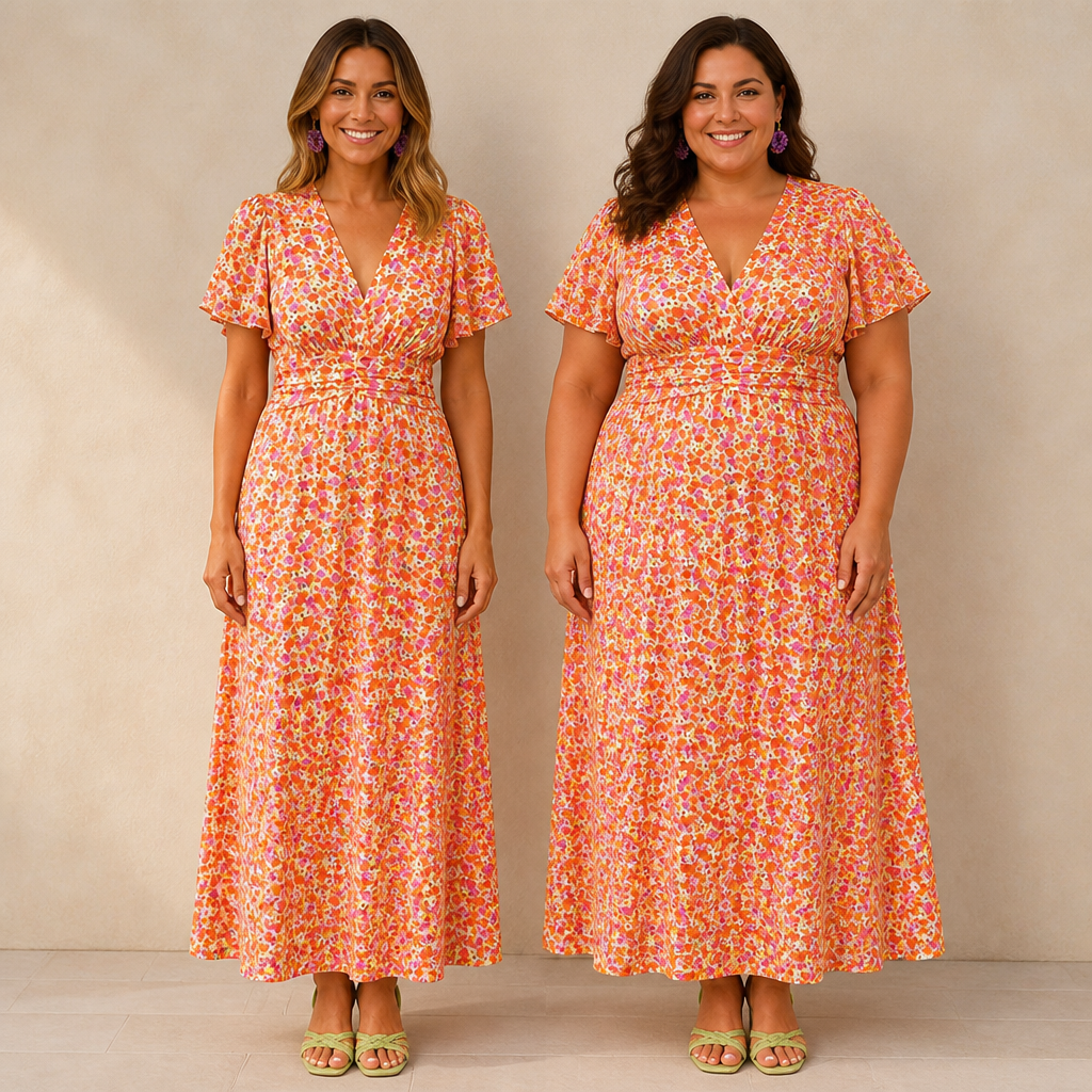 Celestelle™ Vintage Floral Dress — Feel Cool, Confident, and Effortlessly Radiant All Day Long