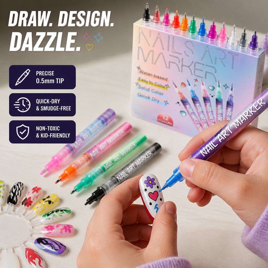 VividHue™ — Spark Your Child’s Bold Creativity with Flawless, Mess-Free Nails