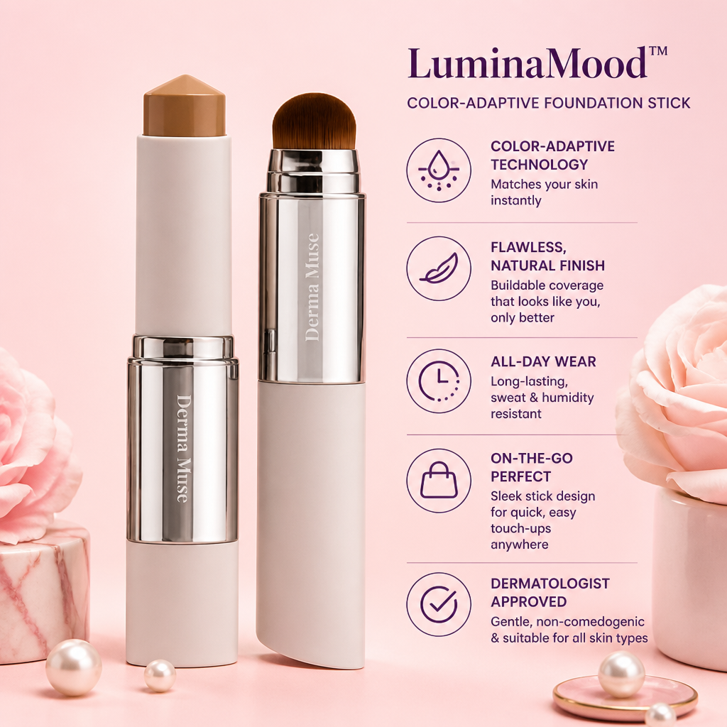 LuminaMood™ Color-Adaptive Foundation Stick — Unlock Your Skin’s True Radiant Glow Instantly
