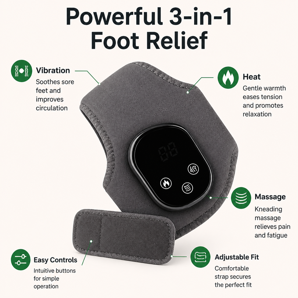 RevitaStep™ 3-in-1 Foot Massager — Experience Unstoppable Energy and Pain-Free Freedom Every Step