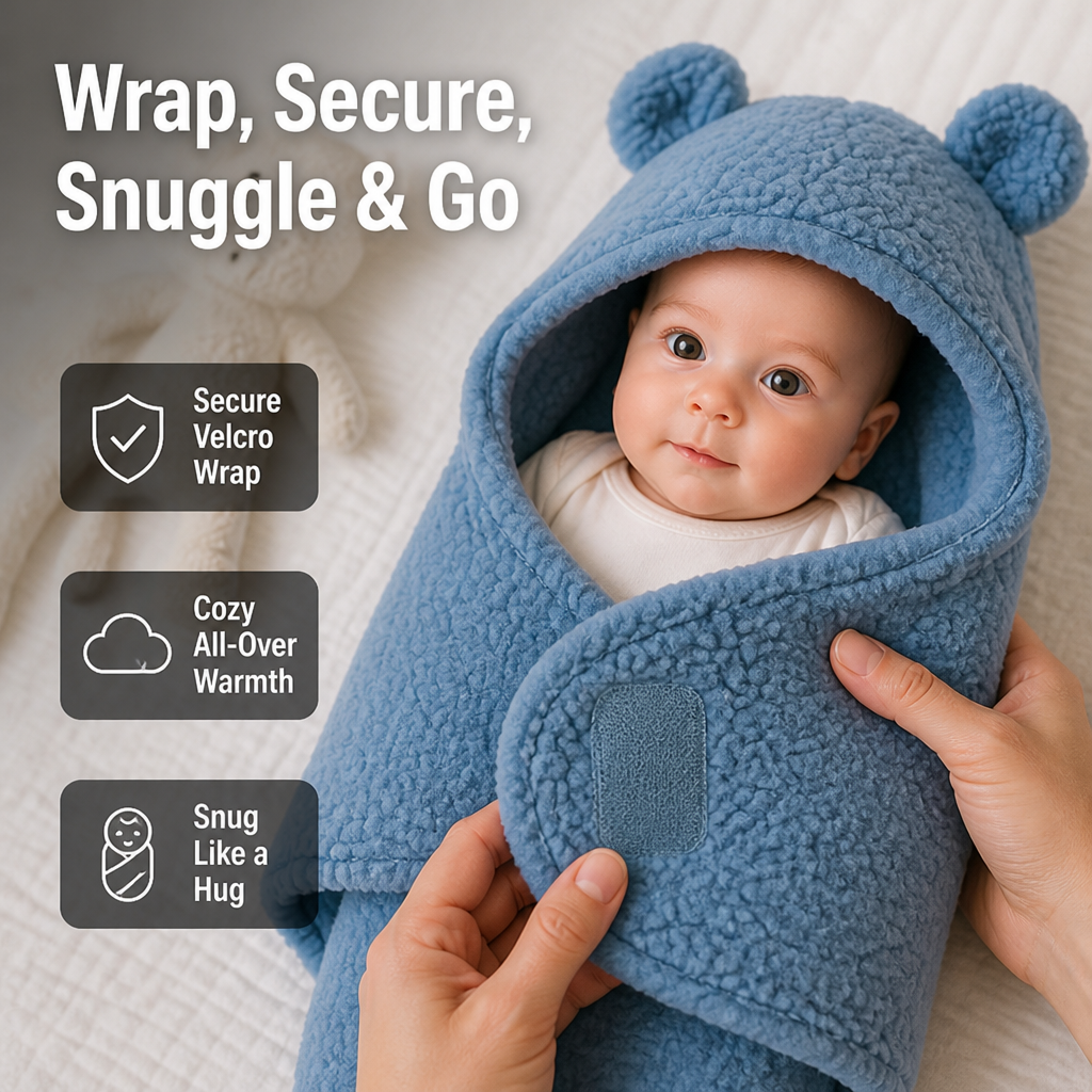SnuggleNest™ — Wrap Your Baby in Tender Warmth for Deep, Peaceful Sleep