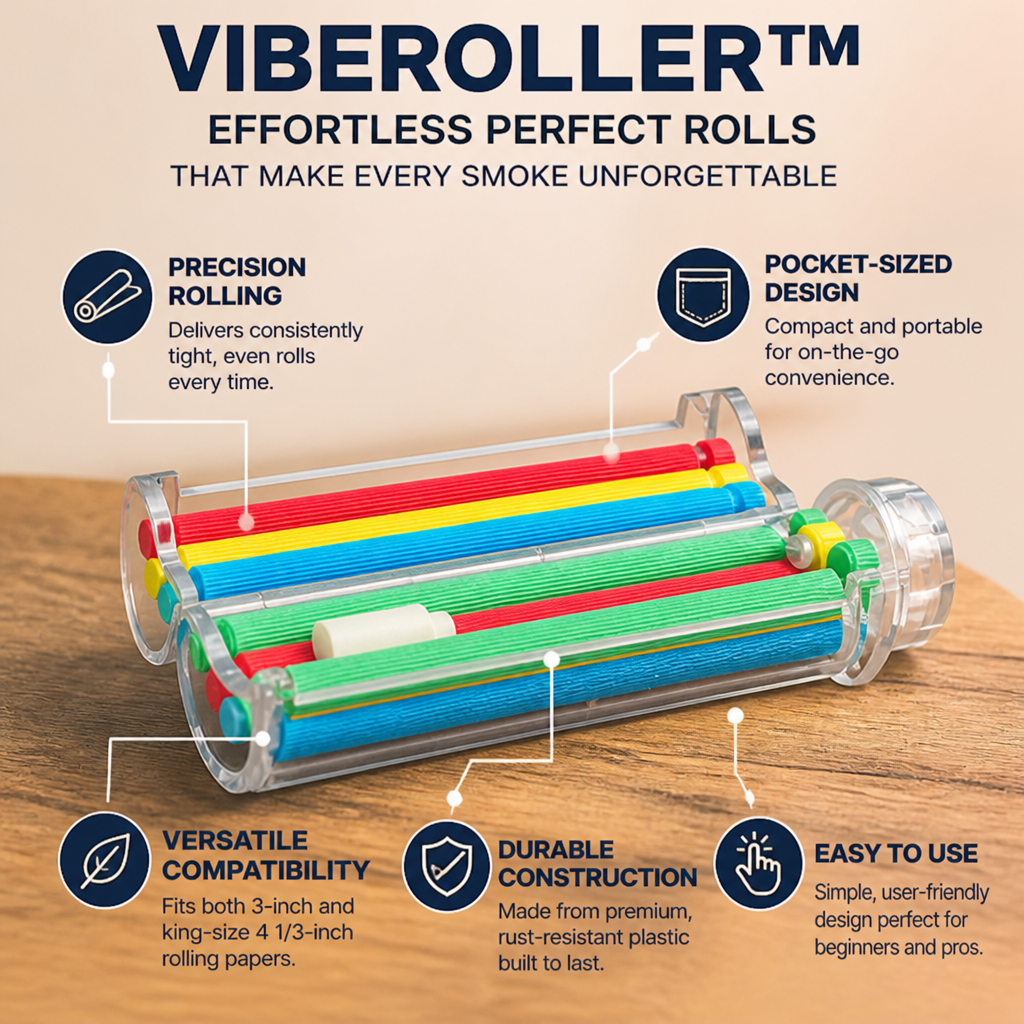 VibeRoller™ — Effortless Perfect Rolls That Make Every Smoke Unforgettable