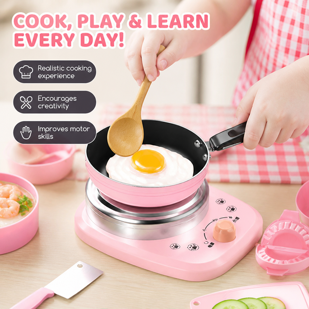 22-piece CulinaryPlay™ Mini Kitchen Set — Ignite Creativity and Confidence with Every Stir