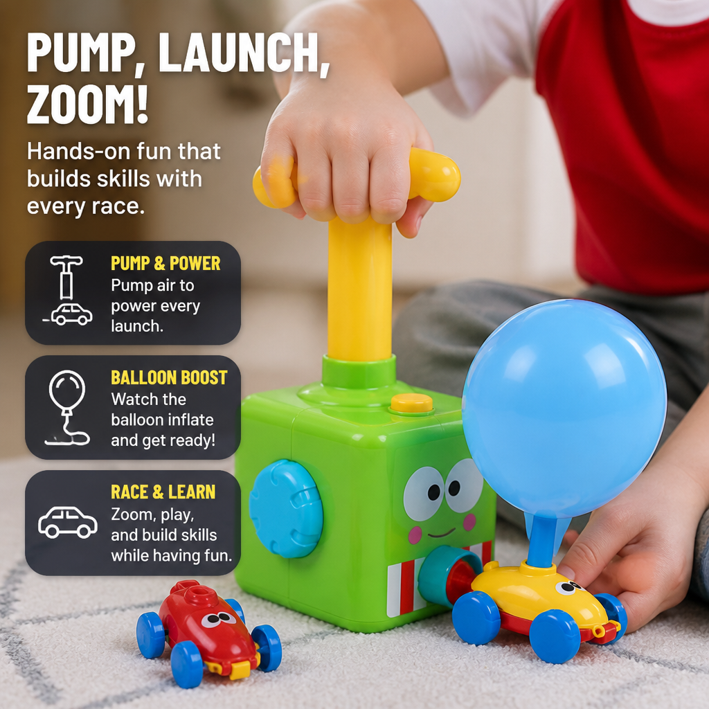 ZipTrek™ — Pump, Launch & Race Real Physics Without a Single Battery