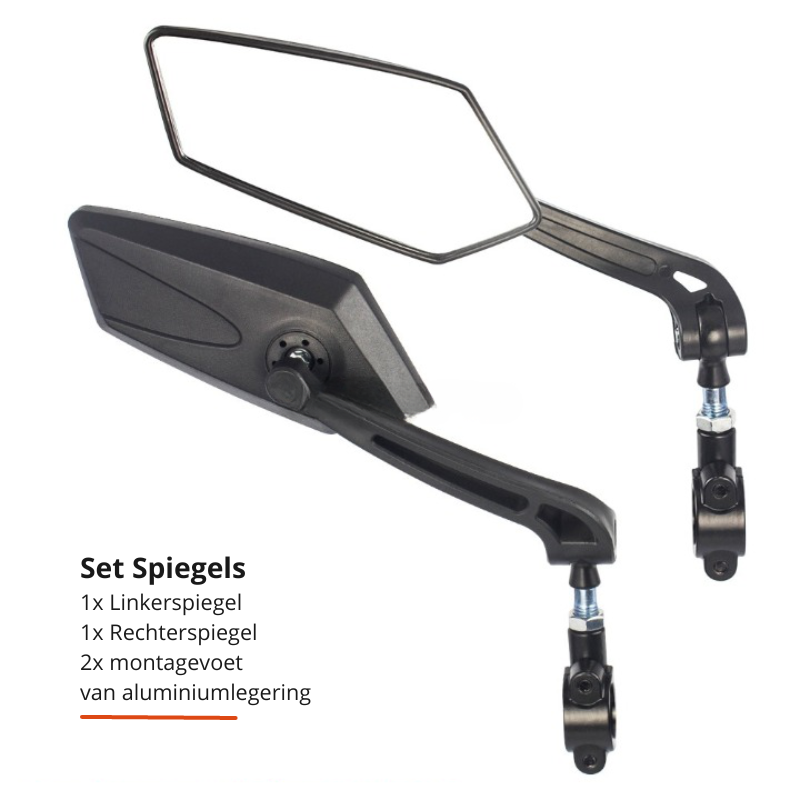 Universal Handlebar Mounted 360° Rearview Mirror for Bicycles, Left & Right