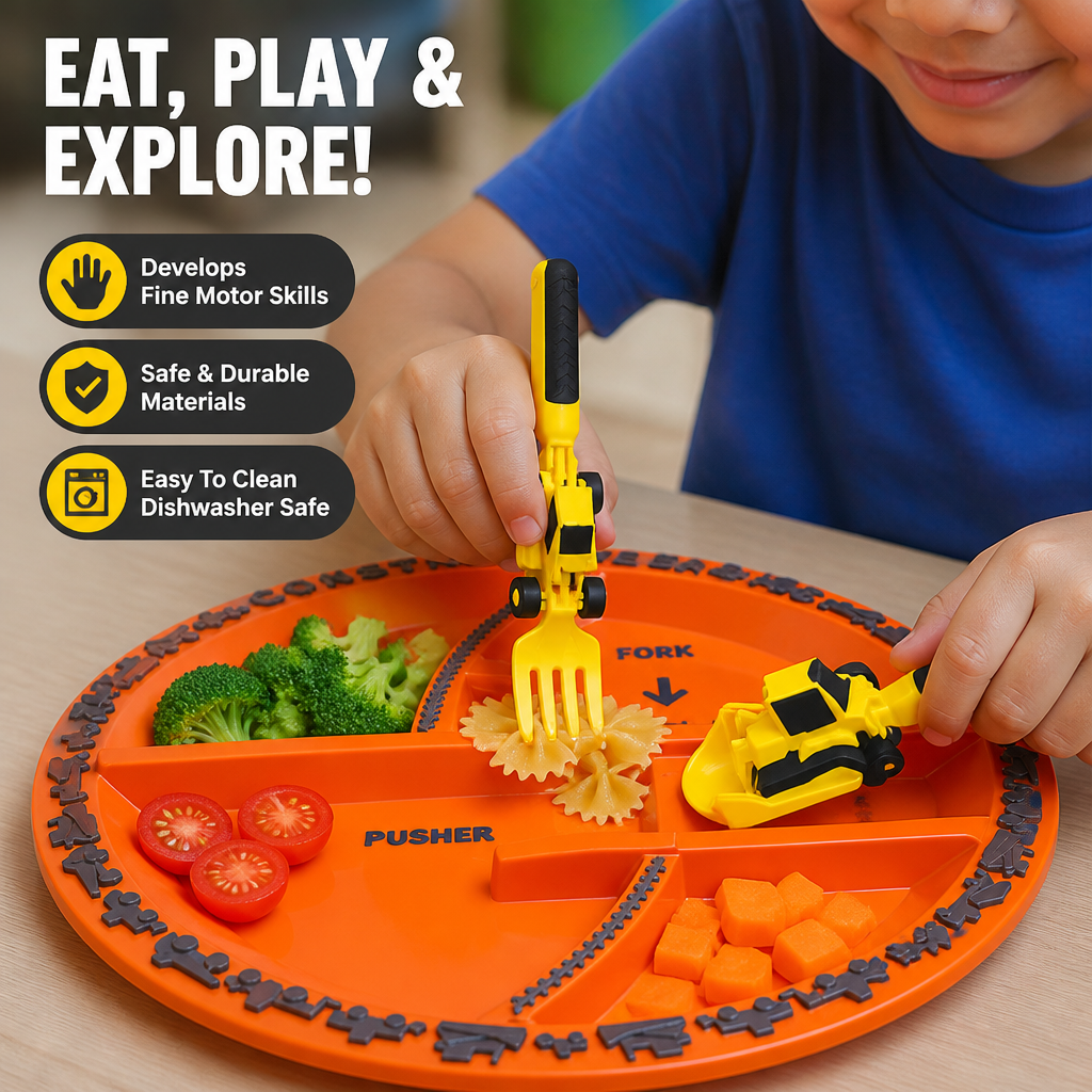 TurboTots™ Cutlery — Ignite Your Child’s Confidence and Turn Every Meal into Playful Adventure