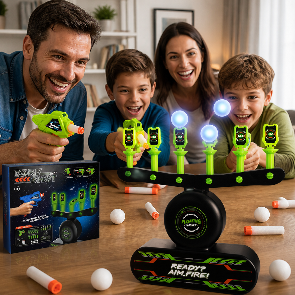 TurboGlow™ — Get Kids Off Screens and Into Glowing Floating-Target Battles