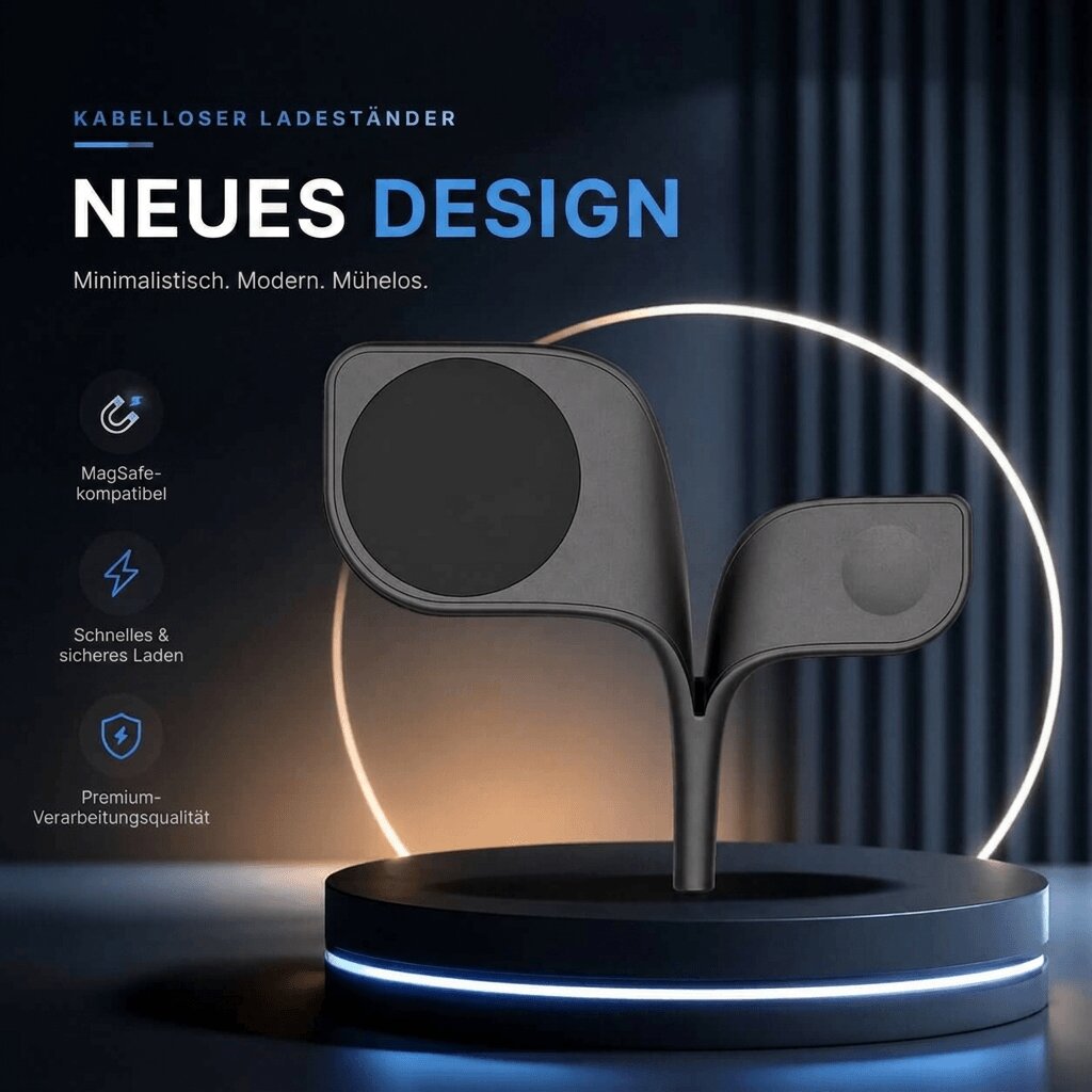 All-in-One Magnetic Charger for iPhone, Apple Watch & AirPods