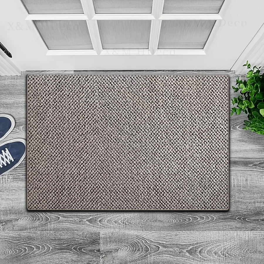 Cozy Welcome Mat with Pineapple Design and Non-Slip Base