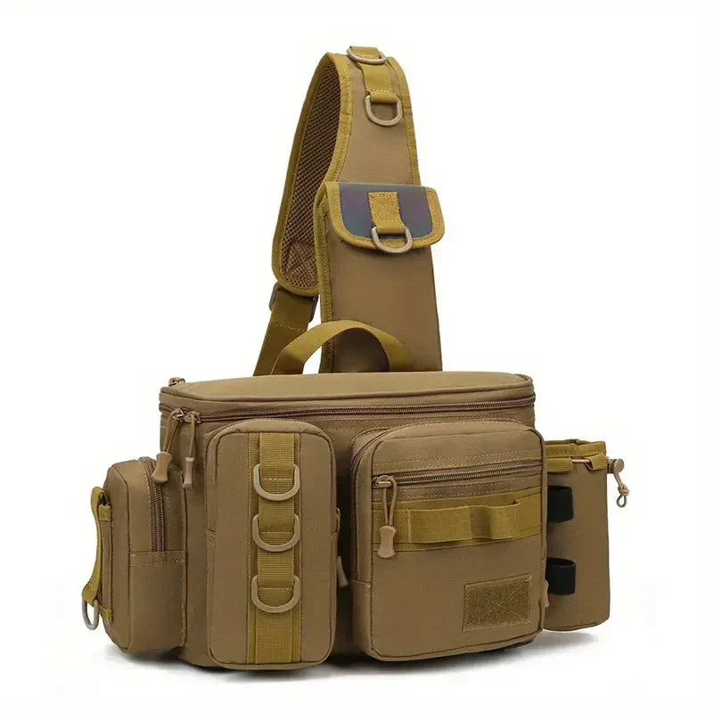 All-Weather Fishing Backpack with Versatile Storage Solutions