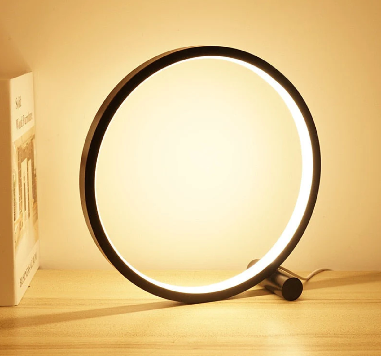 LightCircle - Minimalist Touch-Control Table Lamp with Dimming Feature