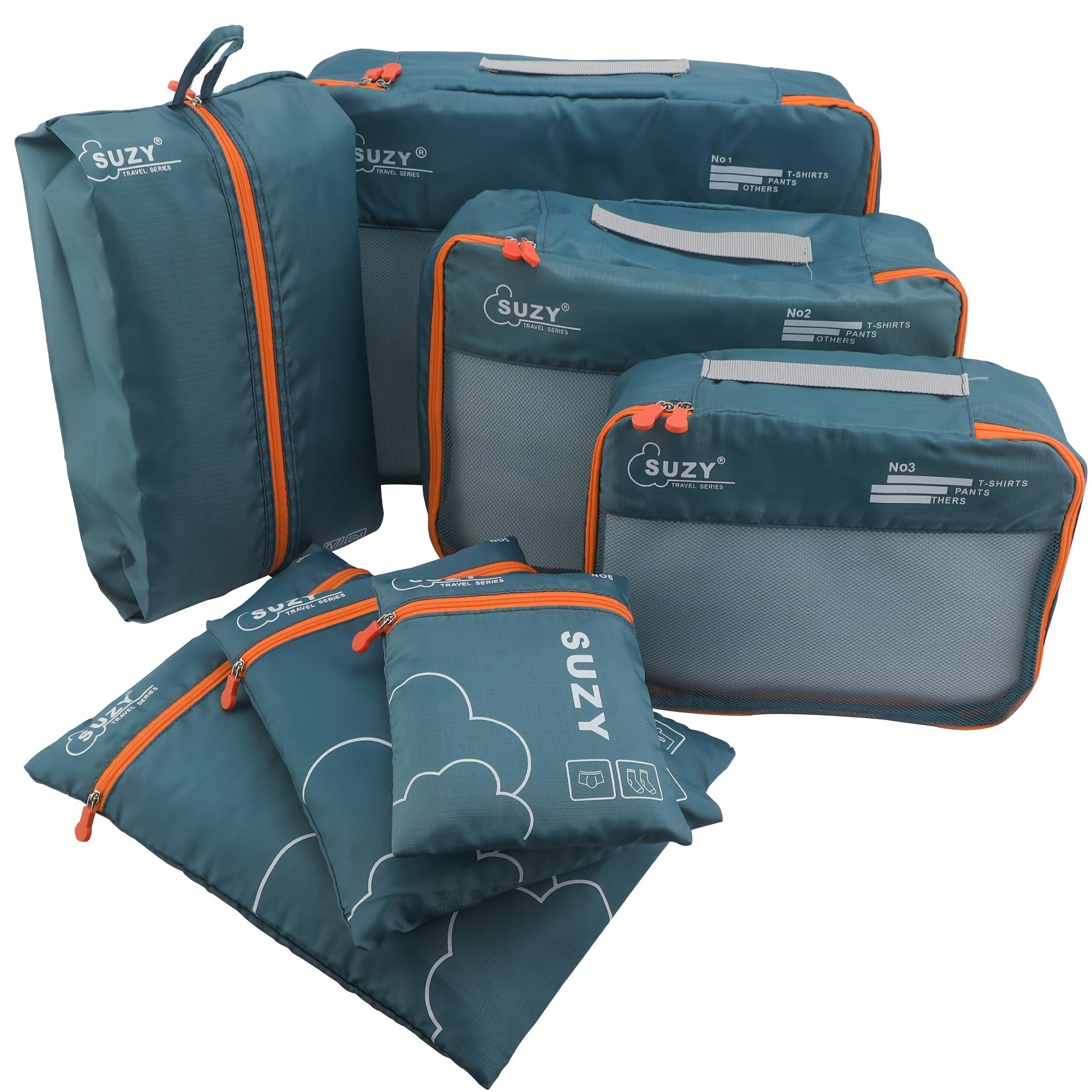 TravelMate - 7-Piece Lightweight Luggage Organizer Set
