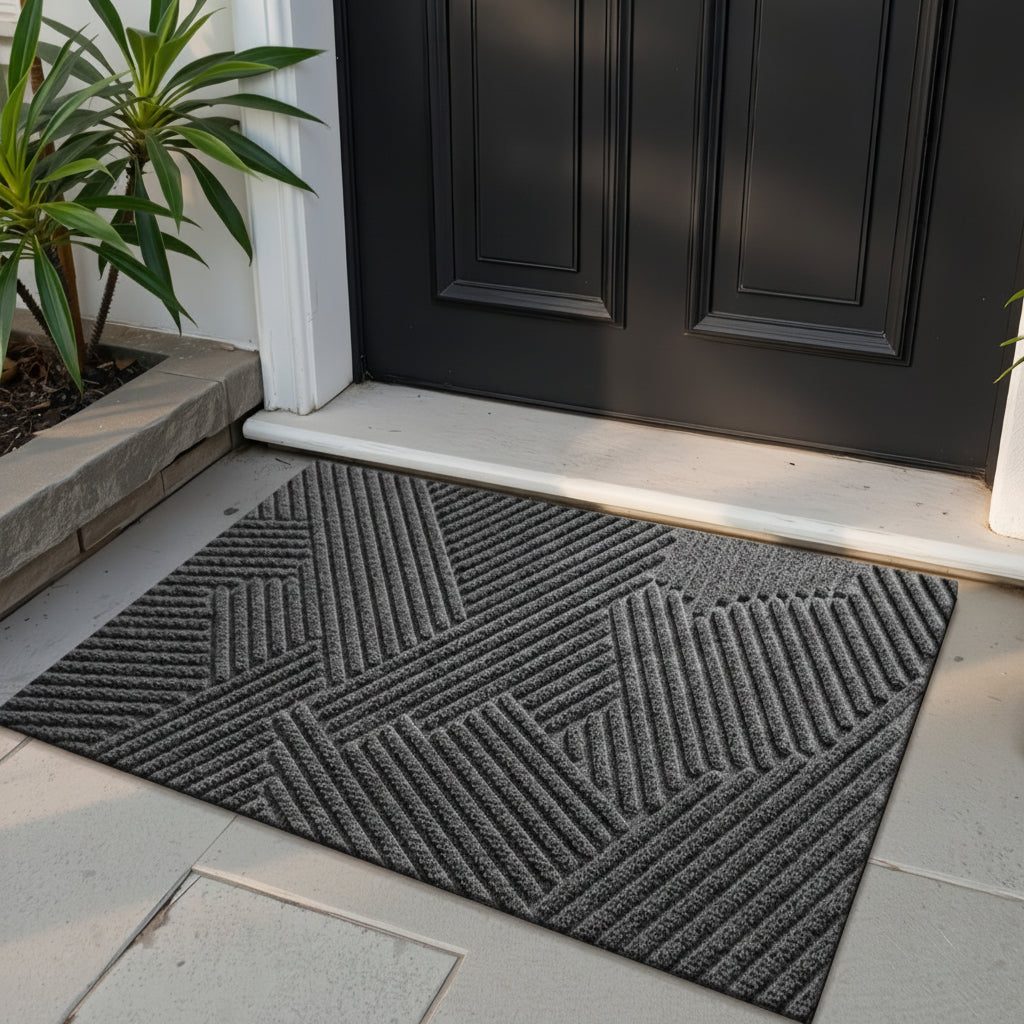 Stylish Non-Slip Geometric Entryway Mat for Your Home