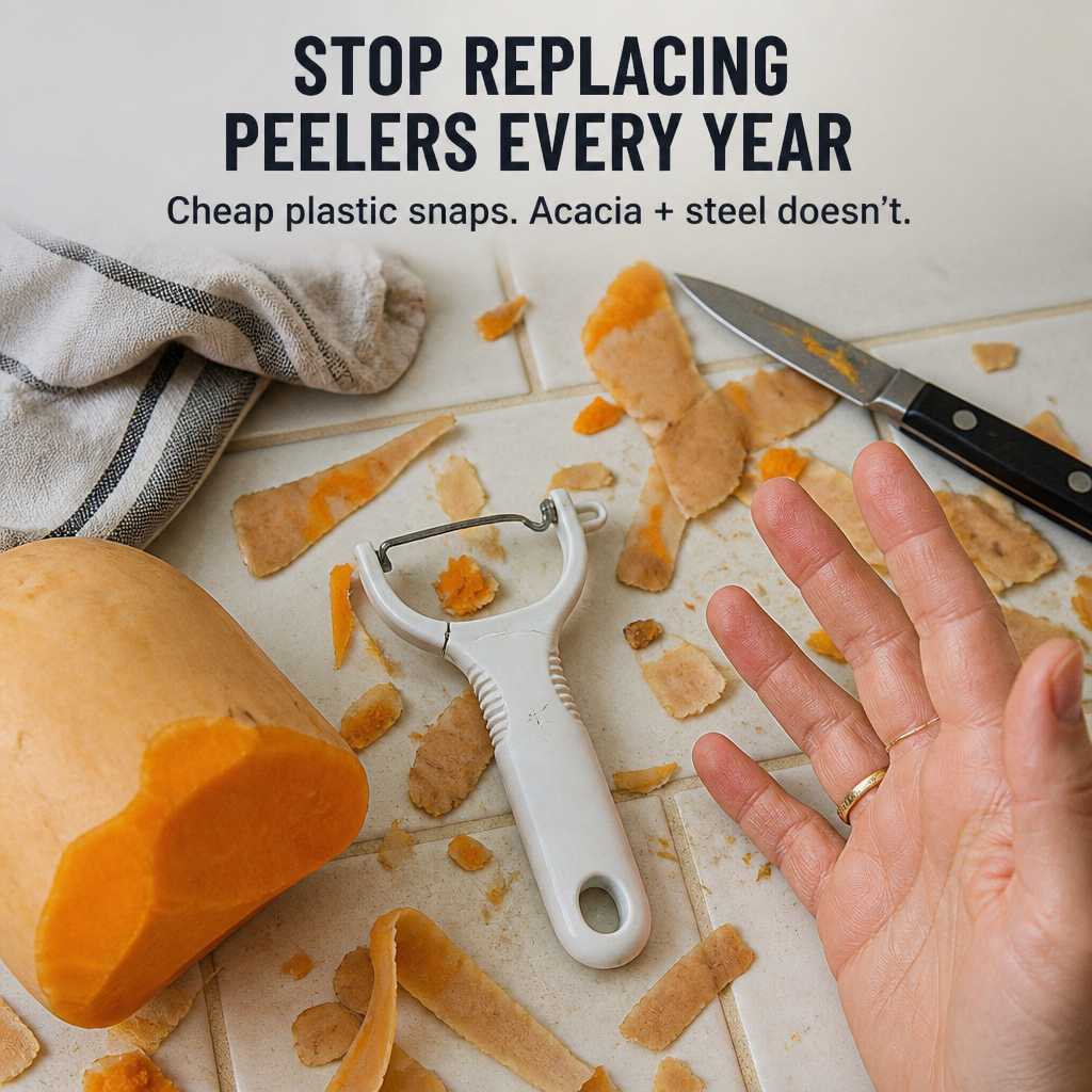SliceSwift™ — Breeze Through Pumpkin, Potato & Apple Skins in Seconds