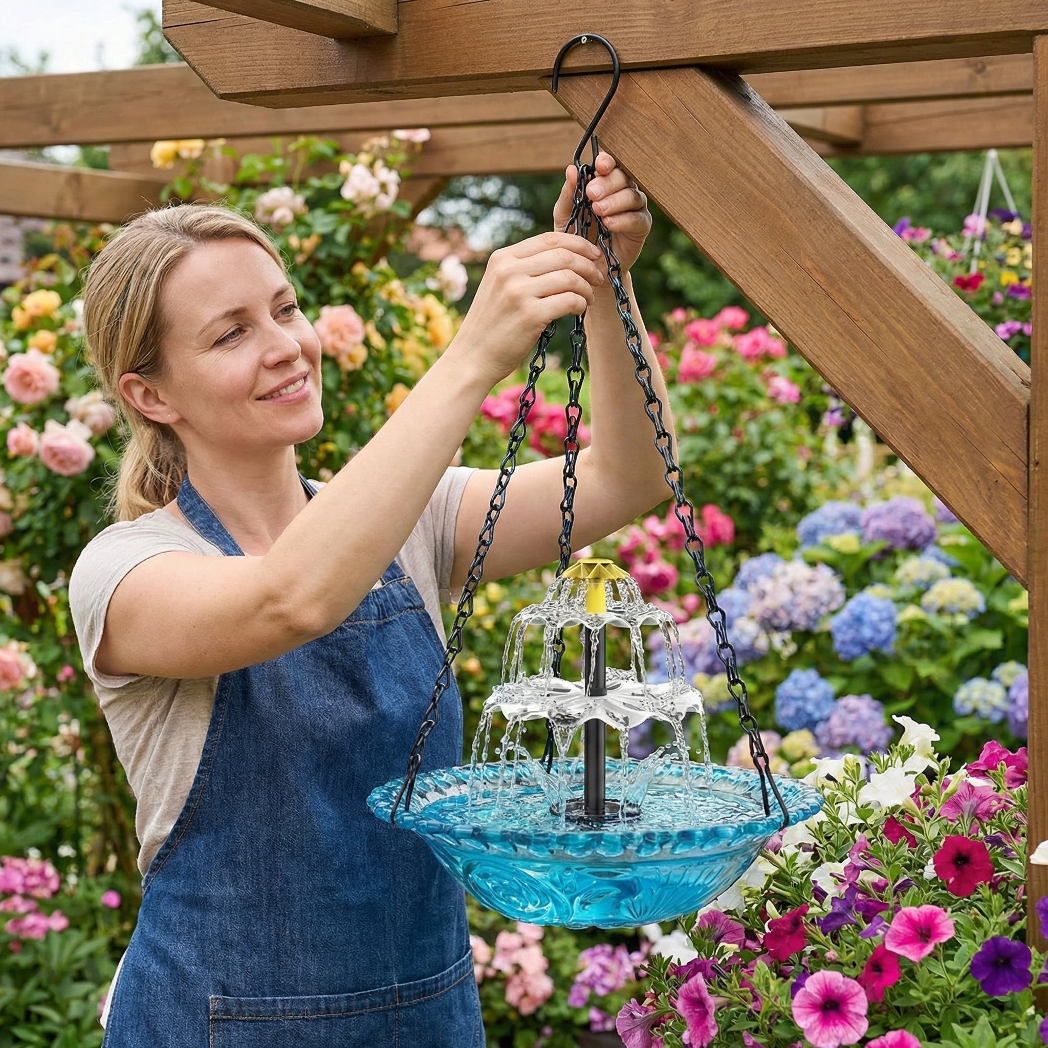 AuroraFlow™ — Transform Your Garden into a Sunlit Haven of Serenity and Birdsong