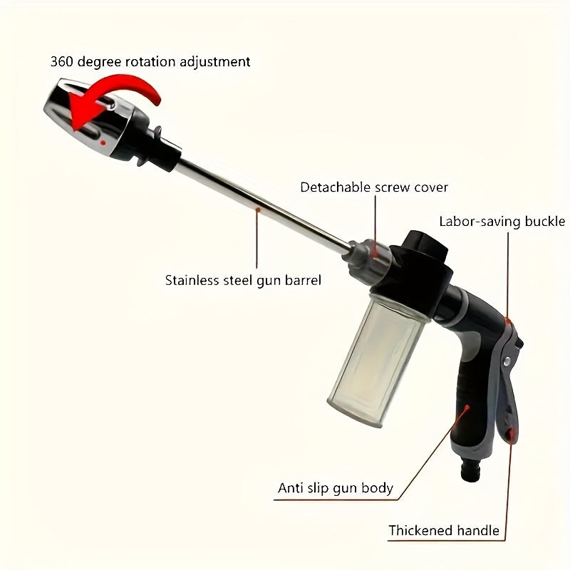HydroBlast - Versatile High-Pressure Water Sprayer with Foam Attachment