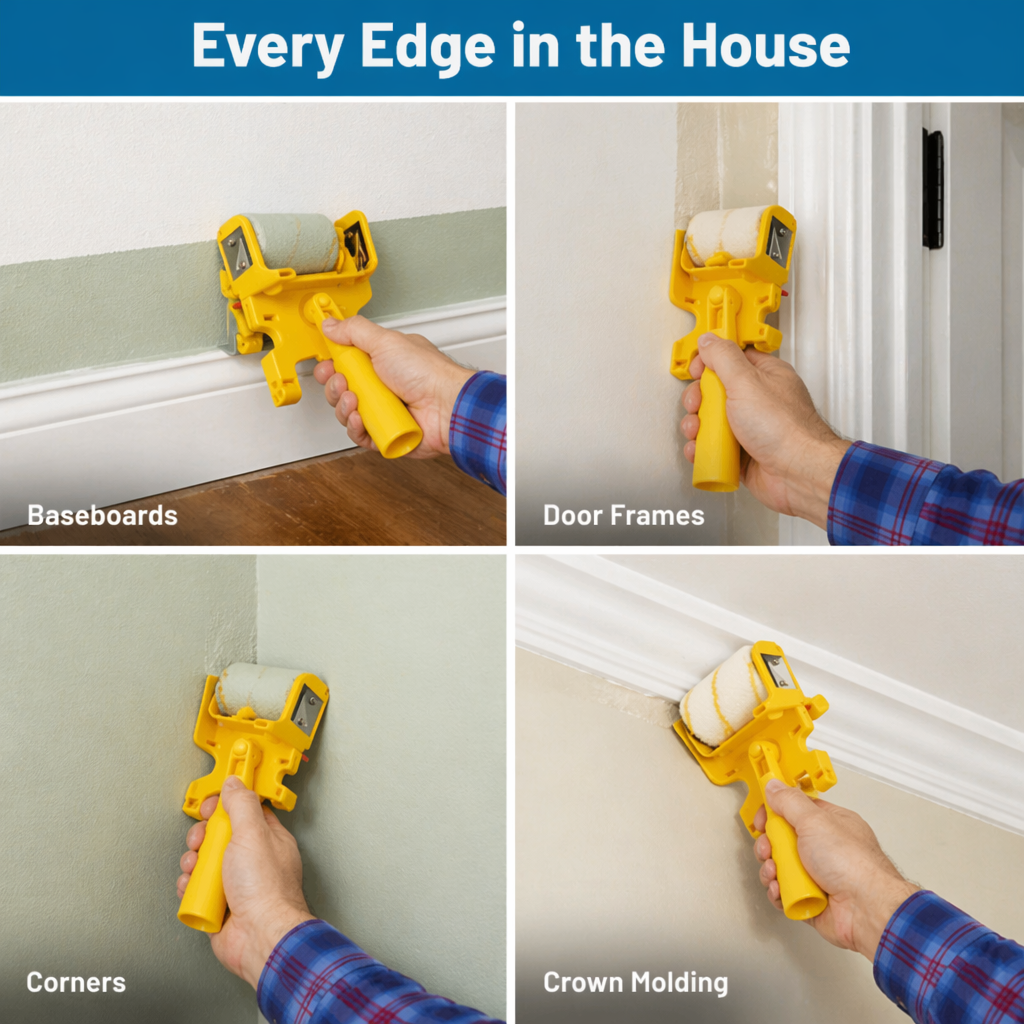 FluxEdge™ Paint Edger — Create Crisp Lines Without Tape, Drips, or Cleanup