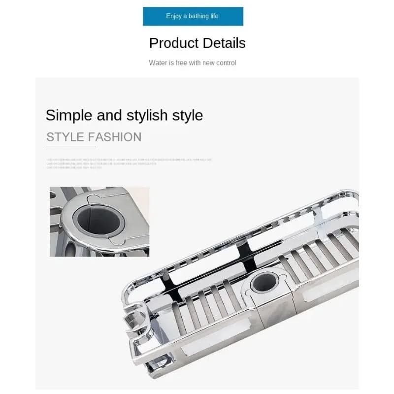 Adjustable Storage Shelf for Shower Rod – Organizer Solution
