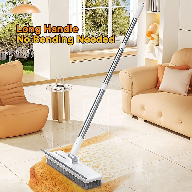 PowerScrub Pro - Versatile Floor Cleaning Brush with Extended Handle