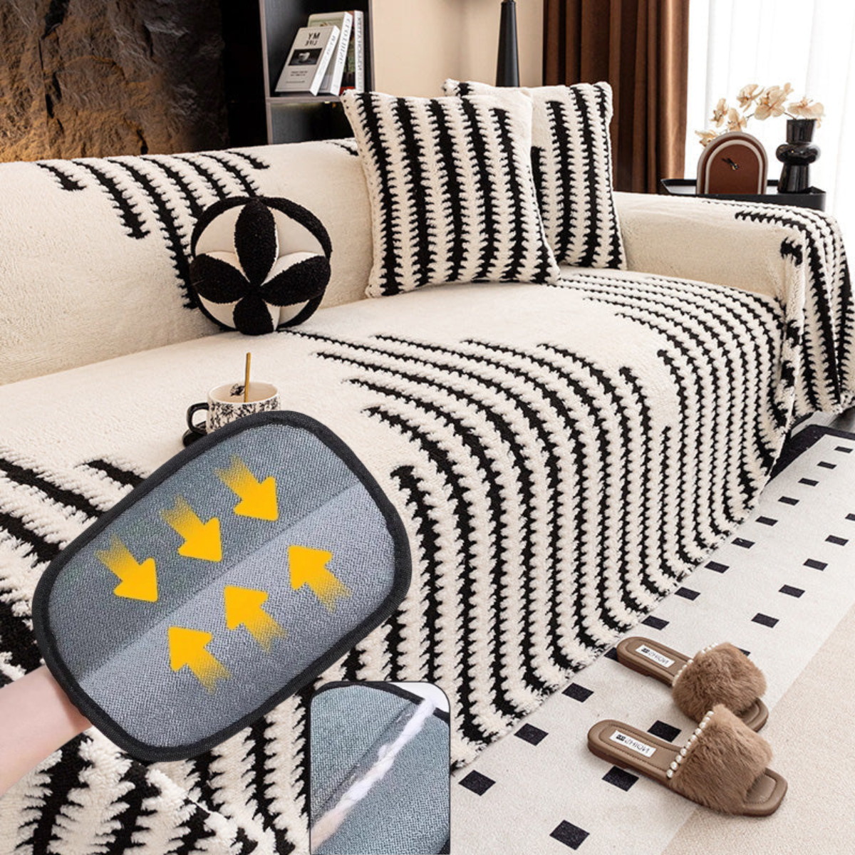 LumiNest™ Plush Sofa Cover — Wrap Your Sofa in Unshakable Comfort and Plush Luxury
