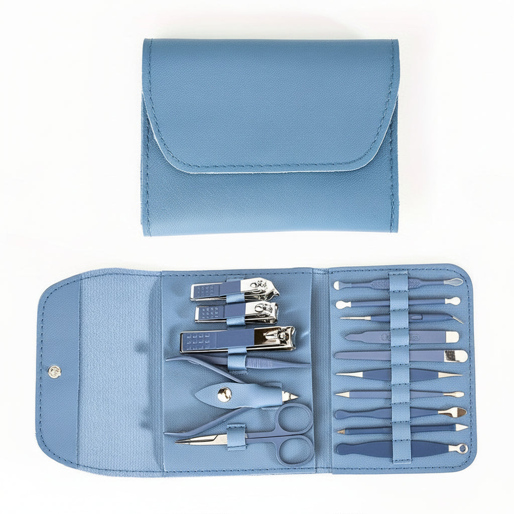 Essential 16-Piece Stainless Steel Nail Care Kit