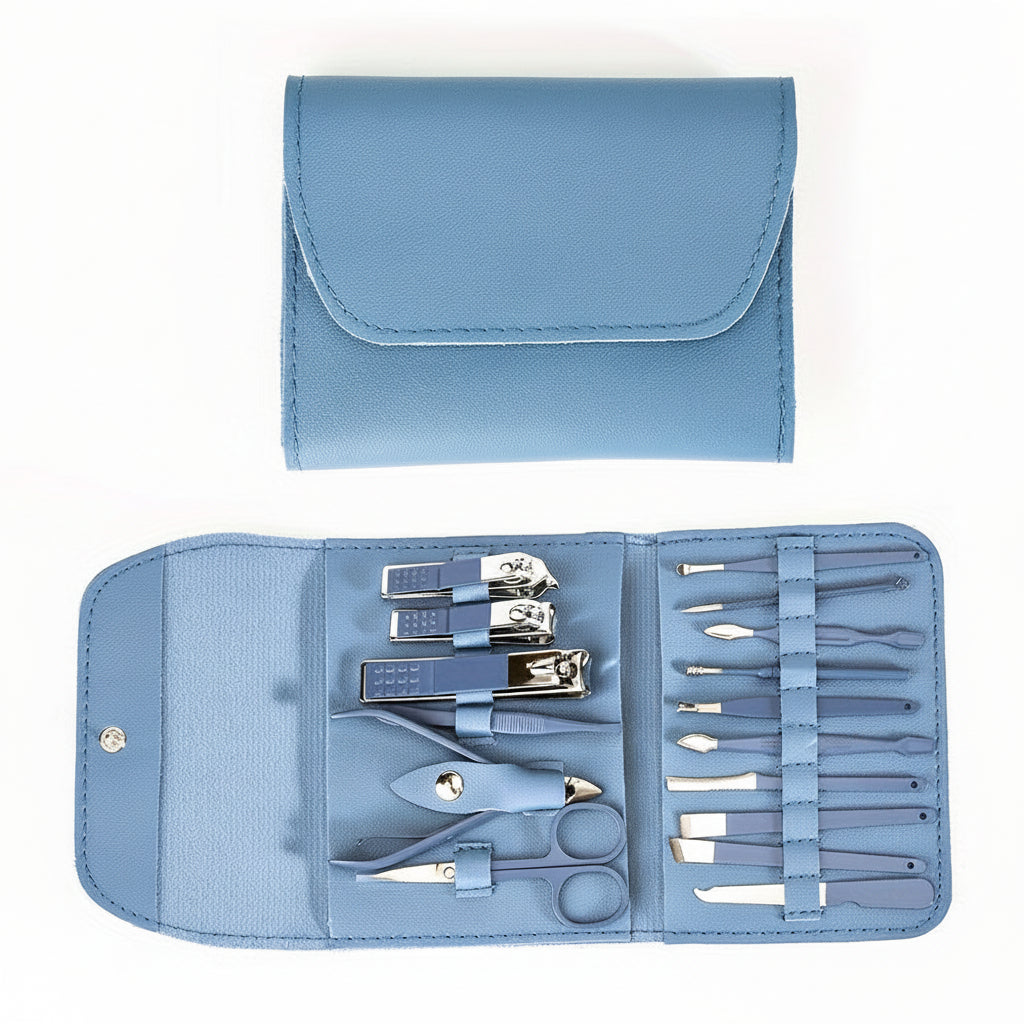 Essential 16-Piece Stainless Steel Nail Care Kit