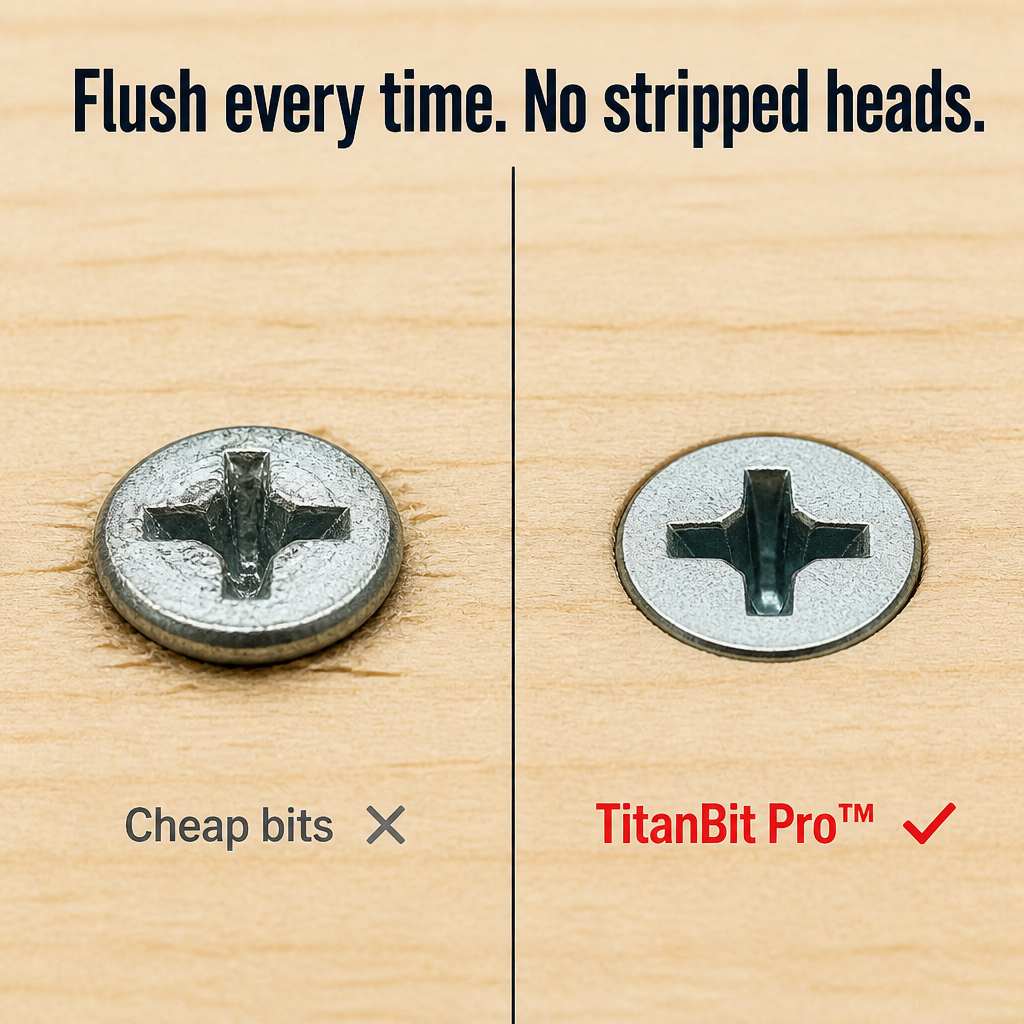 TitanBit Pro™ — Power Through Stripped Screws Without Bit Slips or Breakage