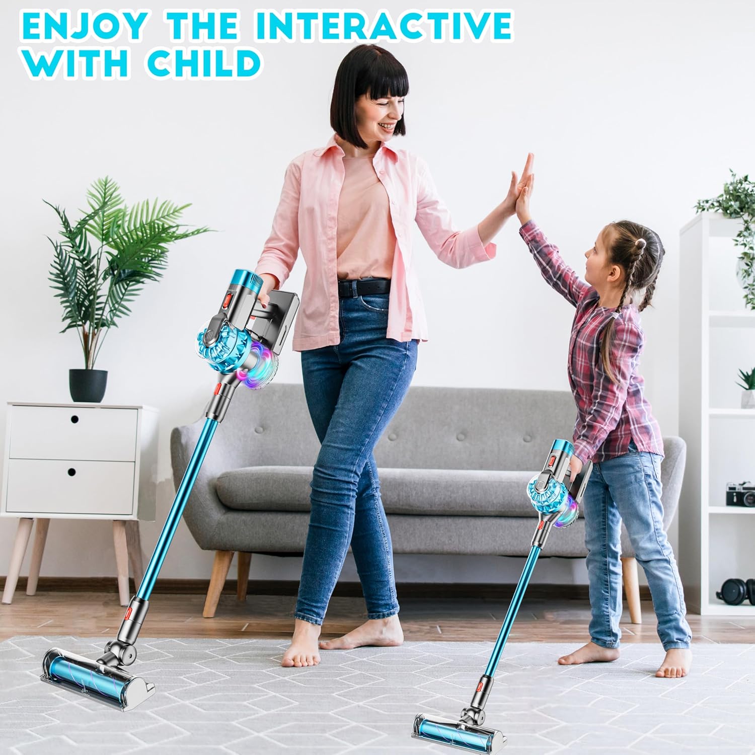 Multi-Function Kids Cleaning Vacuum with Realistic Action
