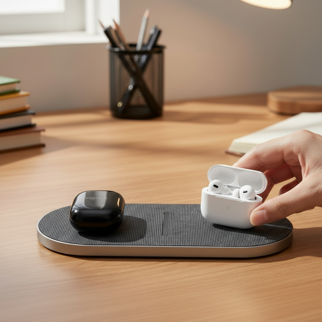 PowerDock - Versatile 3-in-1 Wireless Charging Hub