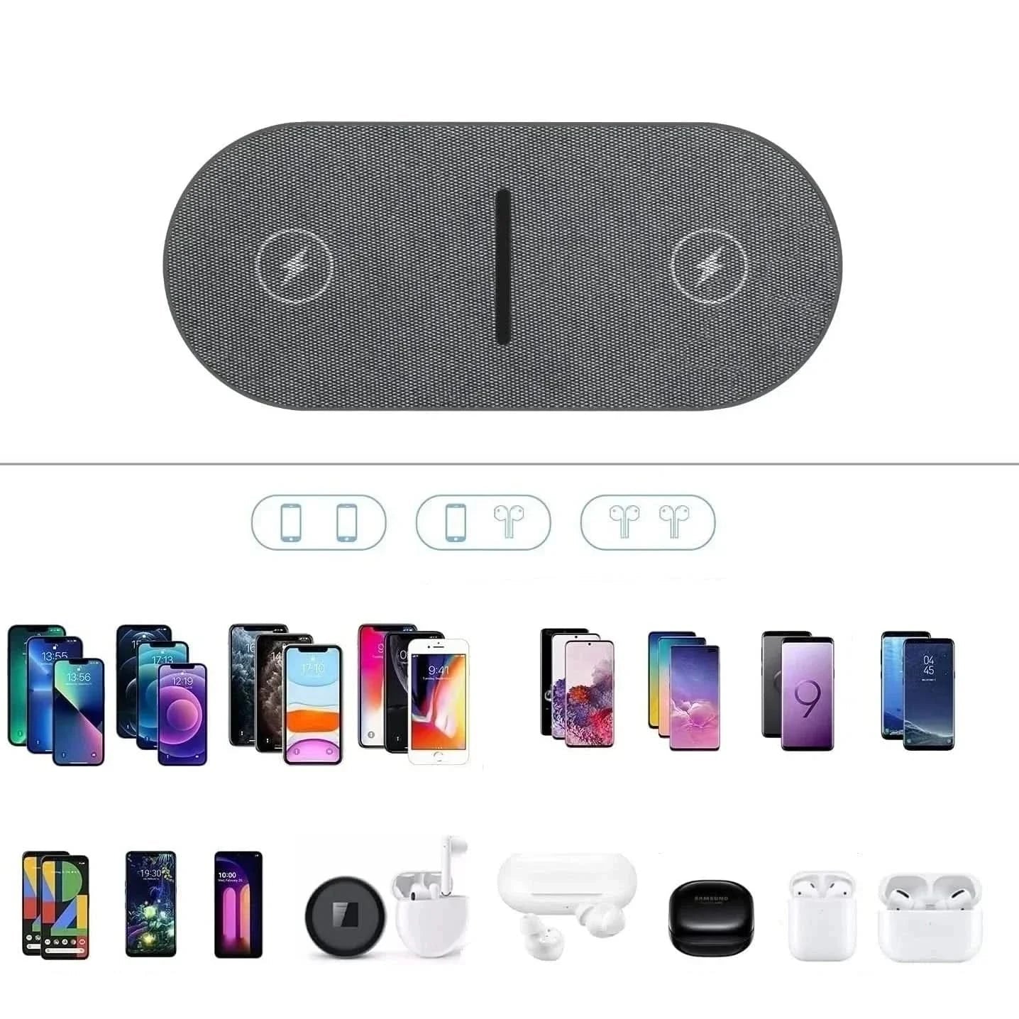 PowerDock - Versatile 3-in-1 Wireless Charging Hub