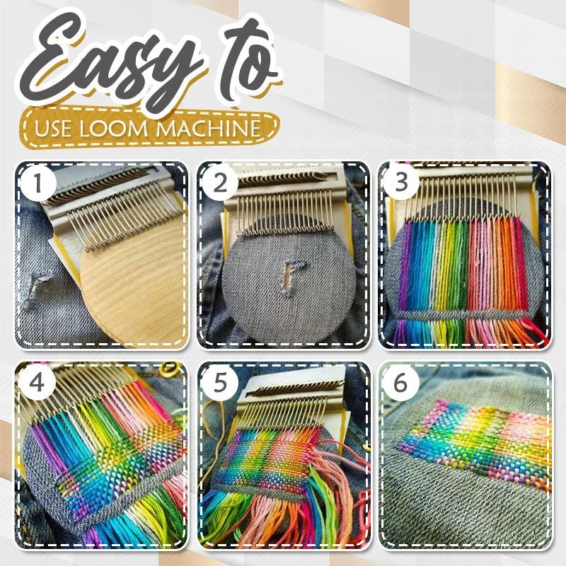 StitchCraft™ Mini Loom — Instantly Revive Your Clothes with Stunning, Stress-Free Creativity