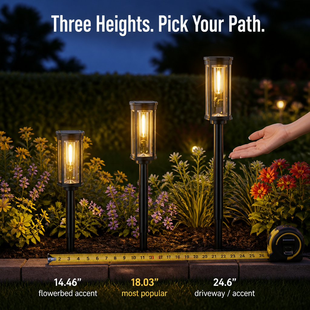 LumaRay™ — Illuminate Your Garden Path for 12 Straight Hours on a Single Day's Charge