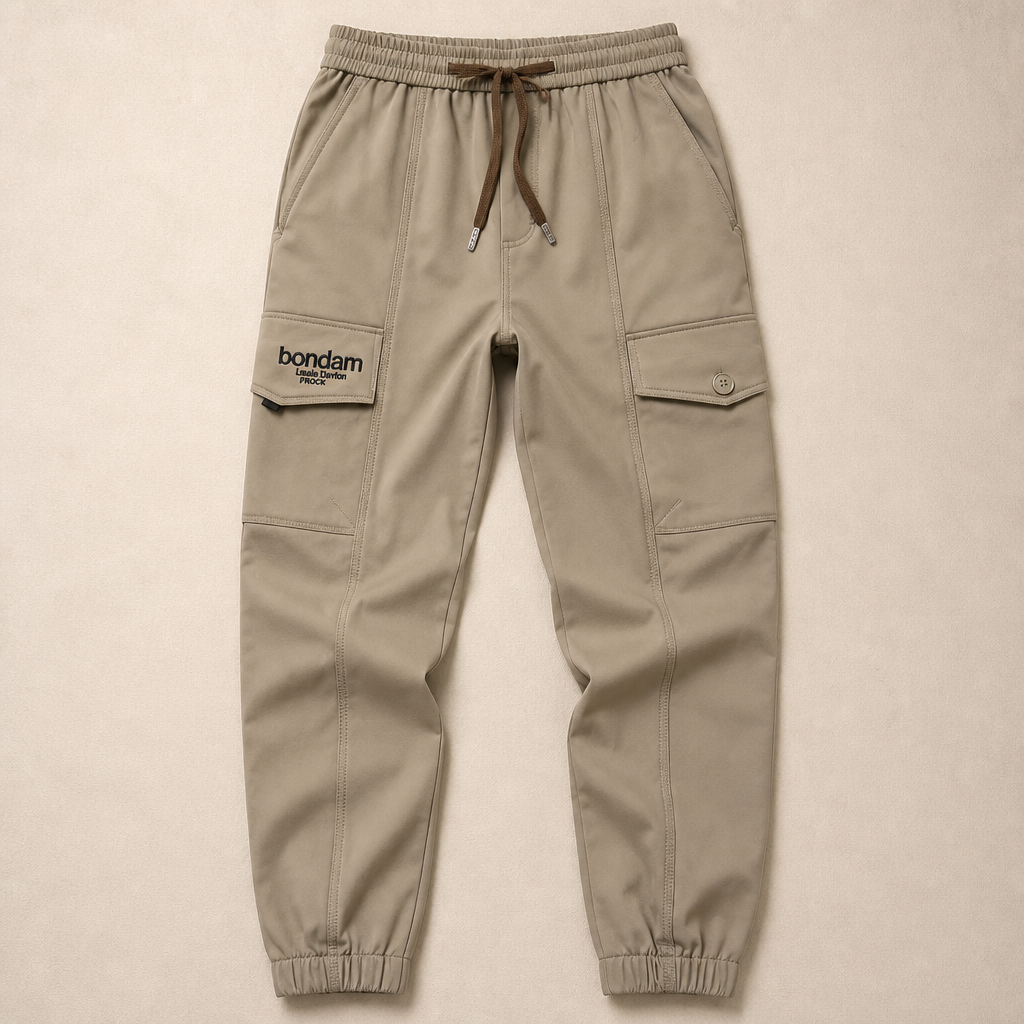 FitEase™ – Cargo Joggers with Tapered Legs and Stretch Drawstring Waist