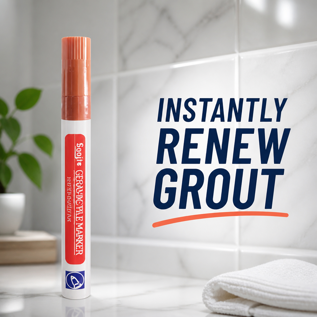 PureSeal™ Grout Renewal Pen — Instantly Revive Grout and Lock Out Mold for a Spotless, Proud Home