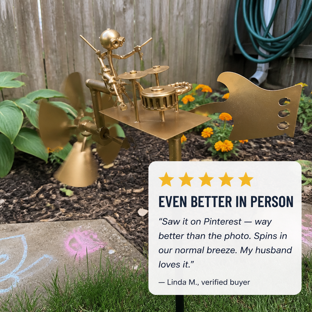 PulseDrum™ — Transform Your Yard into a Captivating Breeze-Powered Rock Show