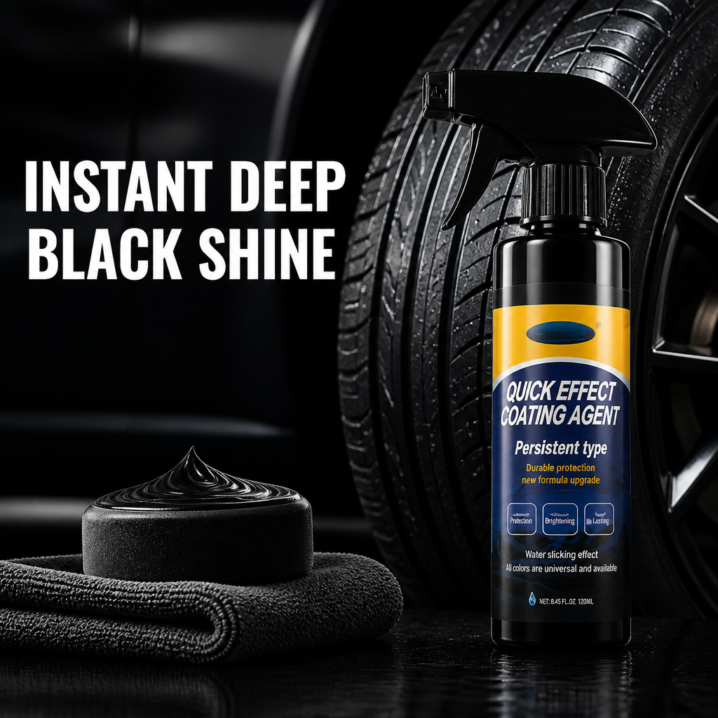 MidnightSheen™ — Instantly Revive Tires with Lasting Deep Black Shine and Rugged UV Defense