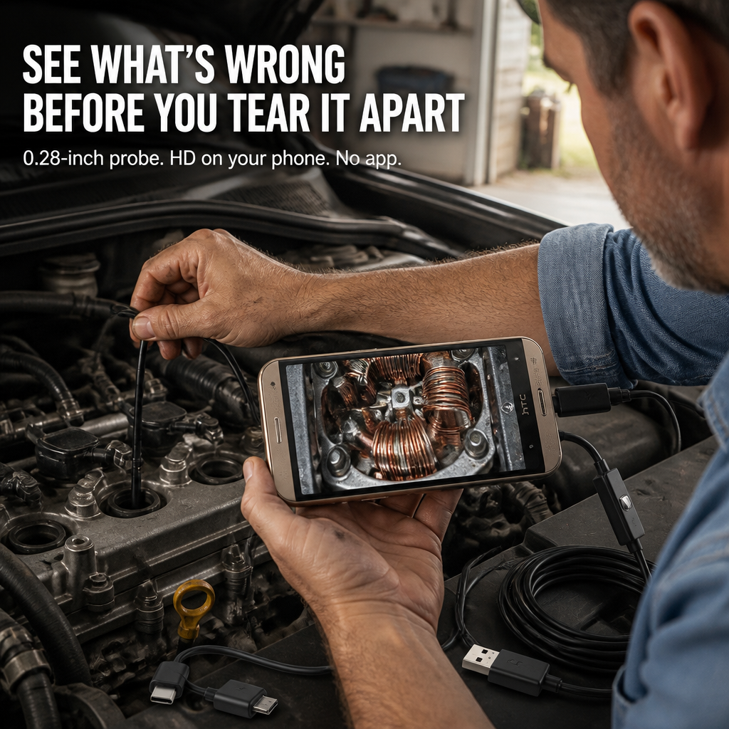 RevealSharp™ — Examine Engines, Drains, and Narrow Spots Directly From Your Phone