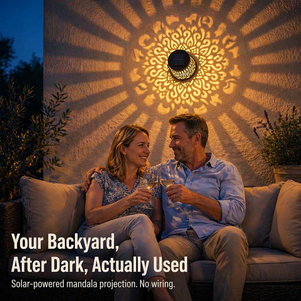 LunaAura™ — Turn Your Nights into Beautiful Solar-Powered Mandala Wonders